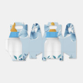 ベビーボトルベビーシャワーお気に入りボックスブルー フェイバーボックス (折り畳みなし)