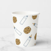 ベビーボトルミルクとクッキー赤ちゃんシャワー 紙コップ (裏面)