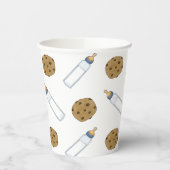 ベビーボトルミルクとクッキー赤ちゃんシャワー 紙コップ (左)