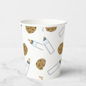 ベビーボトルミルクとクッキー赤ちゃんシャワー 紙コップ (右)