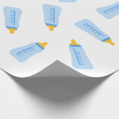 ベビーボトル包装紙 ラッピングペーパー (角)