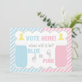 ベビーボトル性別が投票表記号を明らかにする 招待状 (スタンド正面)