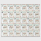 ベビーボトル スイート エンジェル ベビーシャワー 包装紙 (フラット)