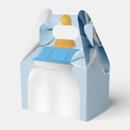 ベビーボトル ベビーシャワー お土産 ボックス 青