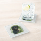 ベビーボノボアペ ガラスコースター (アングル)