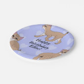 ベビーボブキャッツ誕生日 ペーパープレート (アングル)