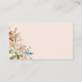 ベビーボホフローラベビーシャワー用ブックス エンクロージャーカード (裏面)