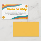ベビーボホレトロサンシャインベビーシャワー用の本 エンクロージャーカード (正面/裏面)