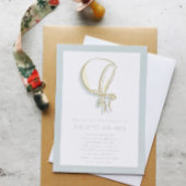 ベビーボンネットベビーシャワー招待状 セーブザデート