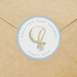 ベビーボンネットベビーシャワー ラウンドシール