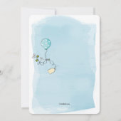 ベビーボーイシャワー招待状 招待状 (裏面)