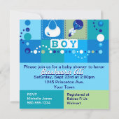 ベビーボーイ 招待状 (裏面)