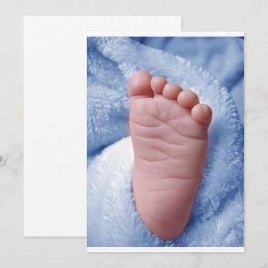 ベビーボーイ 招待状 (正面/裏面)