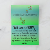 ベビーボードおめでとう誕生ウィッシュハッピーパンダ カード (内部)