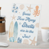 ベビーボード上の赤ちゃんシャワー数を推測 台座サイン (インサイチュ)