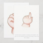 ベビーポスター サンキューカード (正面/裏面)