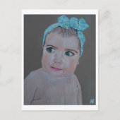 ベビーポートレート絵を描ズバイアルフレッドキツネ ポストカード (正面)