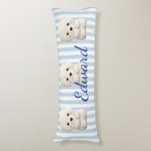 ベビーポーラベアオンストライプズ ボディピロー (正面縦)