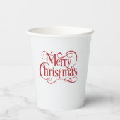 ベビーポーラベアカスタム文字ホリデーまたはクリスマス 紙コップ (裏面)