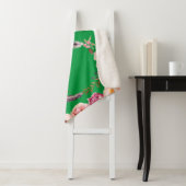 ベビーマイルストパーソナライズされたーンネームシャワーガールギフト シェルパブランケット (インサイチュ)