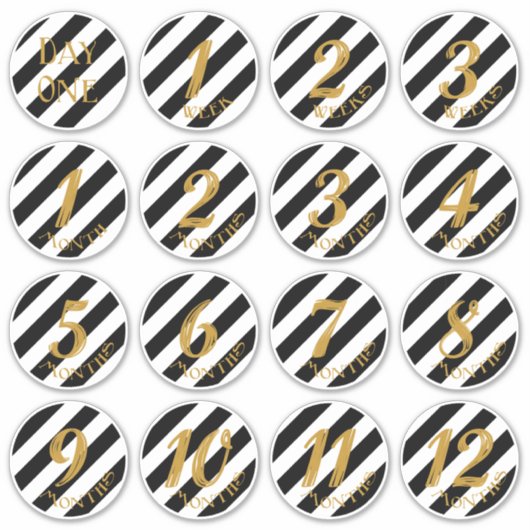 ベビーマイルストーンステッカー シール (正面)