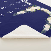 ベビーマイルストーンパーソナライズされた一括中立ギフト シェルパブランケット (3/4)