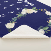 ベビーマイルストーンブランケットパーソナライズされた男の赤ちゃんギフト シェルパブランケット (3/4)