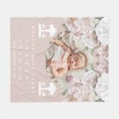 ベビーマイルストーンブランケット回転木馬 フリースブランケット (正面(横))