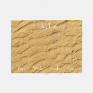 ベビーマイルストーン フリースブランケット