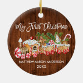 ベビーマイ初めてのクリスマスウッドジンジャーブレッド セラミックオーナメント (裏面)