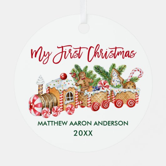 ベビーマイ初めてのクリスマスジンジャーブレッド メタルオーナメント (裏面)