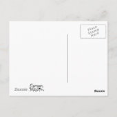 ベビーマウスかわいい動物イラストレーション葉書 ポストカード (裏面)