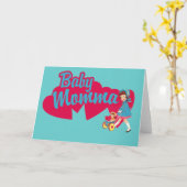 ベビーママおもしろいマザーズのデイカード カード (黄色い花)