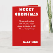 ベビーママのクリスマスグリーティングカード シーズンカード (正面)