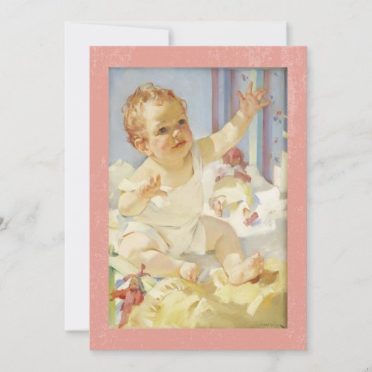 ベビーママへのリーチHaddon Sunblom Artist サンキューカード (正面)