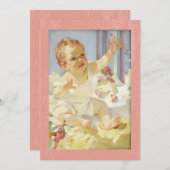 ベビーママへのリーチHaddon Sunblom Artist サンキューカード (正面/裏面)