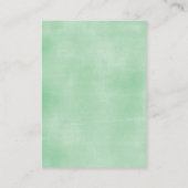 ベビーママシャワー散水用のナマケモノ エンクロージャーカード (裏面)