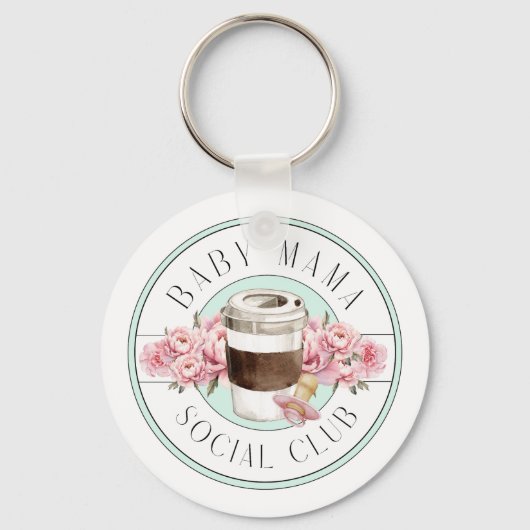 ベビーママソーシャルクラブアクア キーホルダー (正面)