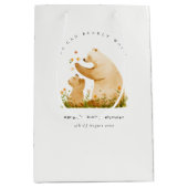 ベビーママ心待ちフローラ神経乳児シャワー ミディアムペーパーバッグ (正面)