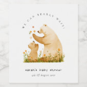 ベビーママ心待ちフローラ神経乳児シャワー ワインラベル (シングルラベル)