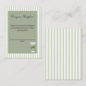 ベビーマルティーニ「ティニ一」おむつラッフル エンクロージャーカード (正面/裏面)