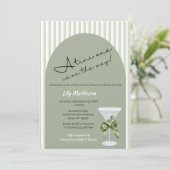 ベビーマルティーニ「ティニ一」赤ちゃんシャワー 招待状 (スタンド正面)