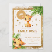 ベビーマンガのキリン・ジャングル・サファリ 招待状 (正面)