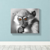 ベビーマンガビーモンキー キャンバスプリント (インサイチュ (ウッドフロア))