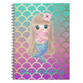 ベビーマーメイドオンマーメイドテールはかりで測 ノートブック (正面)
