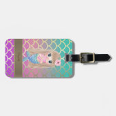 ベビーマーメイドグラデーションマーメイドテールはかりで測 ラゲッジタグ (正面横)