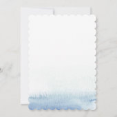 ベビーマーメイドシーシェルスバースデーパーティーの招待 招待状 (裏面)