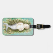 ベビーマーメイド – 水彩ファンタジーアート ラゲッジタグ (正面横)