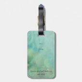 ベビーマーメイド – 水彩ファンタジーアート ラゲッジタグ (裏面縦)
