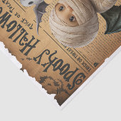 ベビーミイラ幽霊ヴィンテージハロウィーン新聞スタイル 薄葉紙 (詳細)